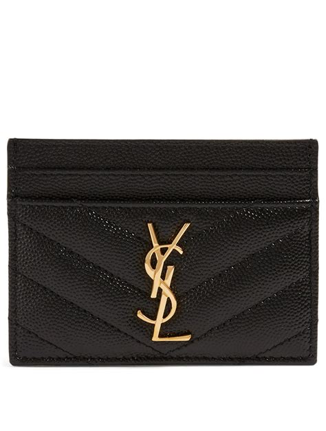 ysl monogram card holder|YSL card holder used.